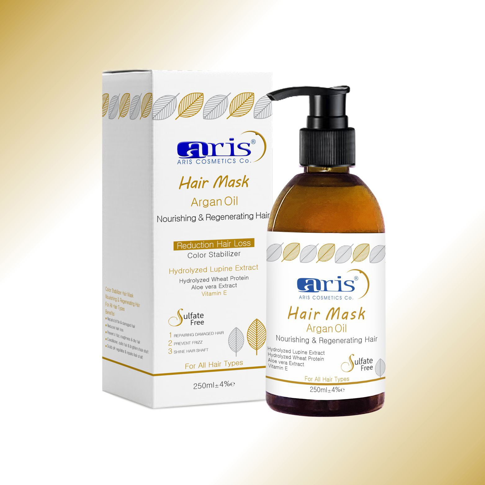 ماسک مو آرگان تثبیت کننده رنگ مو (بدون سولفات)